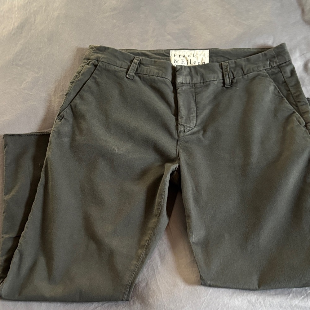 Frank & Eileen Wicklow Italian Chino Dark Charcoal color.  Like New